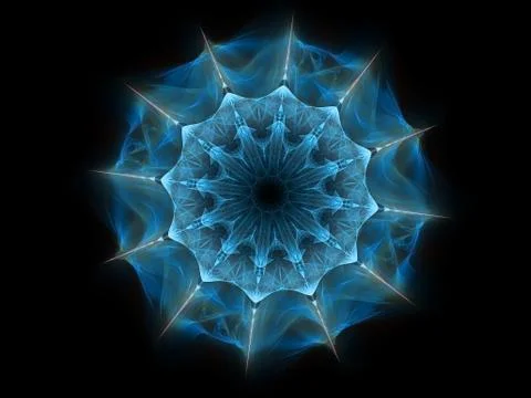 Radial Abstract Form Stock Illustration