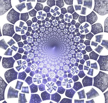 Radial Abstract shape. Geometrical pattern background. Floor tile, wallpaper, Stock-Illustration