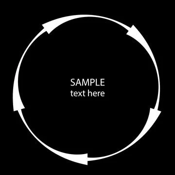 Radial abstract white shape Stock Illustration