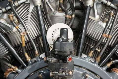 Radial aero engine 스톡 사진
