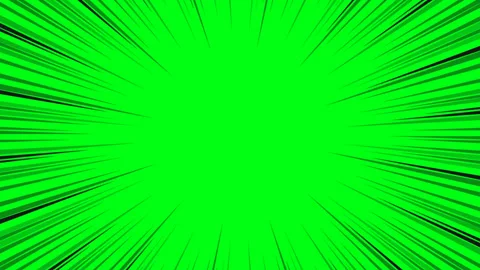 Radial animation background. Comic book style effect frames. Green background. Stock Footage 340447685