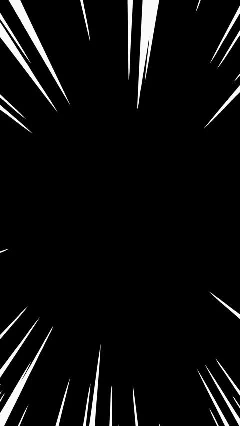 Radial anime speed lines overlay loop, vertical format Stock Footage 340134620