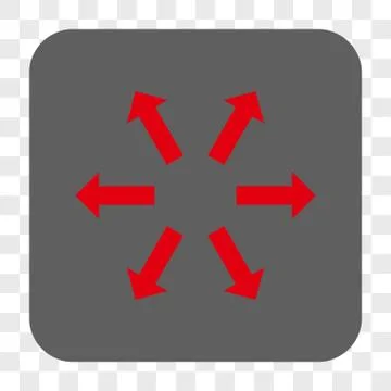 Radial Arrows Interface Toolbar Button Stock Illustration