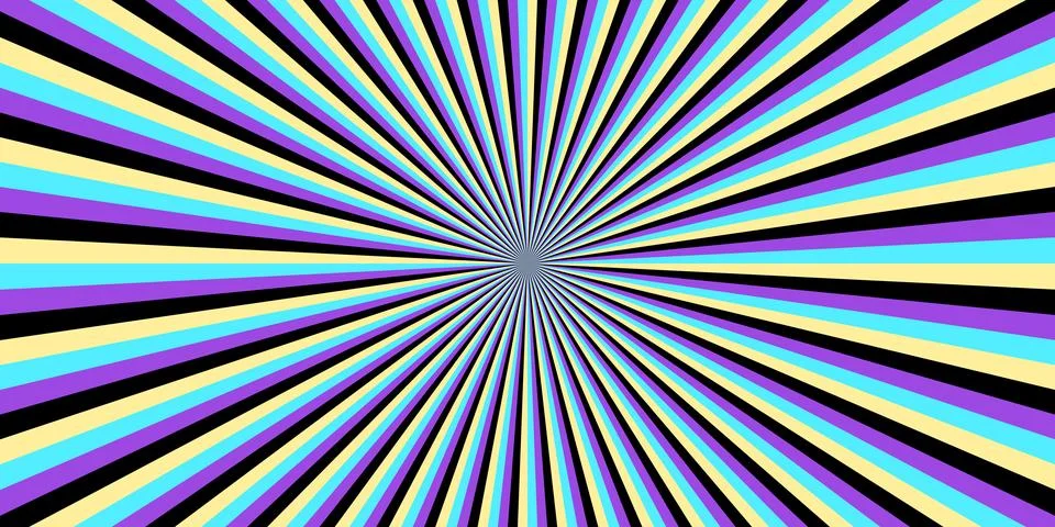 Radial background. Abstract comic book template with rays. Sunburst illustration Illustrazione stock