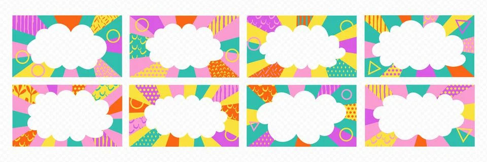 Radial beam stripes title vector abstract background. Comic page layout with Stock Illustration