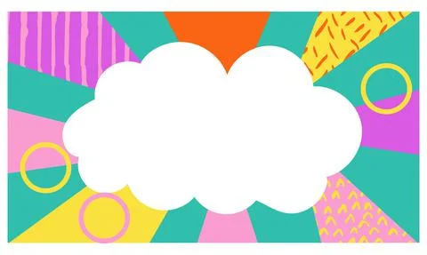 Radial beam stripes title vector abstract background. Comic page layout with Stock Illustration