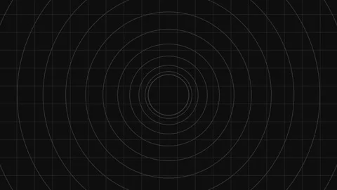 Radial Black Circle Pattern Background Animation for a Hypnotic Effect Stock Footage 289737090