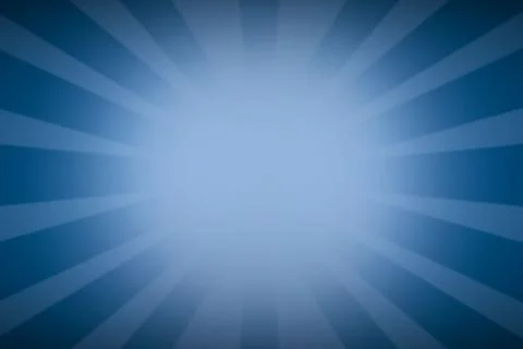 Radial blue gradient sunburst pattern is radiating across transparent background Stock Photos