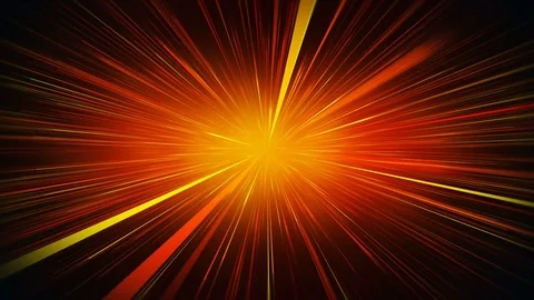 Radial blur orange rays abstract loopable motion background 4k (4096x2304) Stock Footage 76594553