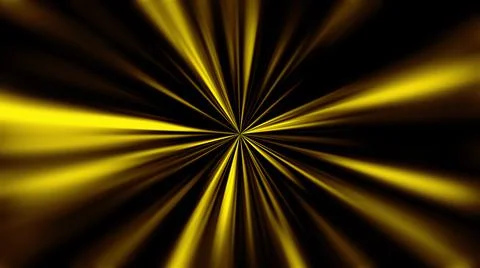 Radial blurred rays, computer generated. 3d glowing background 库存插图