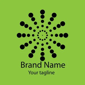 Radial Burst logo Stock Illustration