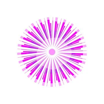 Radial burst rays abstract glowing energy concept Stock Illustration