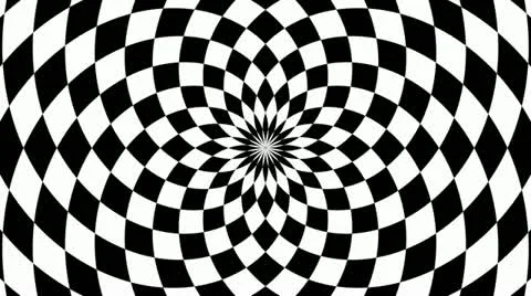 Radial checkboard Stock Footage 18008319