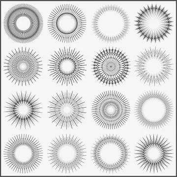 Radial Circle Element Stockillustratie