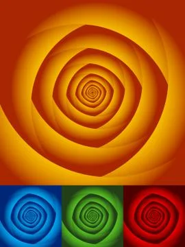 Radial circles abstract background. Spiral, vortex geometric pattern Stock Illustration