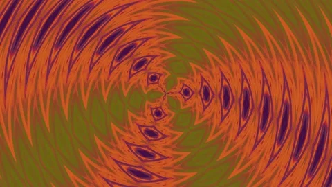 Radial circular wave pattern kaleidoscope Stock Footage 208617738