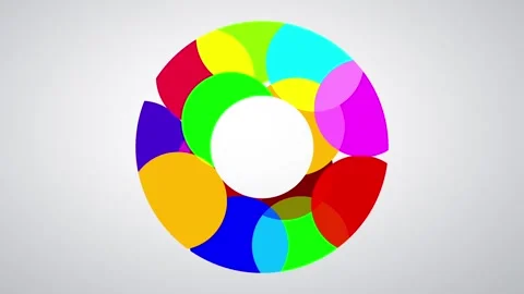 Radial Color Wheel Interface Stock Footage 335637581