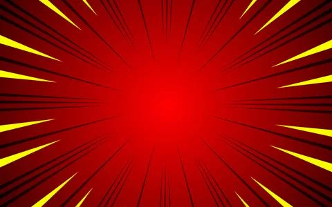 Radial comic background. Speed ??lines wallpaper with pop art halftone textur Stock Illustration