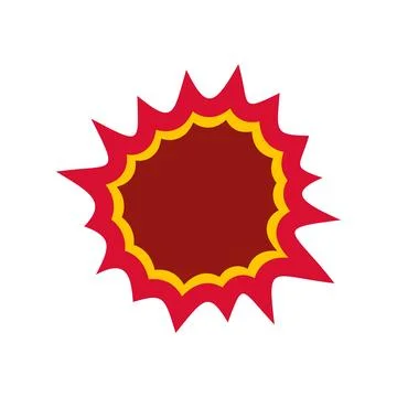 Radial comic book explosion speech bubble effect 库存插图