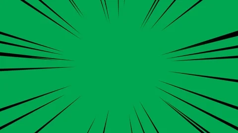 Radial comic speed lines seamless loop animation with black abstract lines. Video stock 316556574
