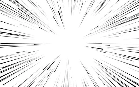 Radial comics style lines isolated on background. Vector illustration 스톡 일러스트
