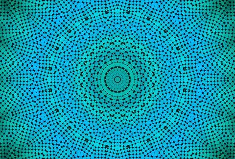 Radial dotted pattern Abstract emerald background with radial dotted patte... Stock Photos