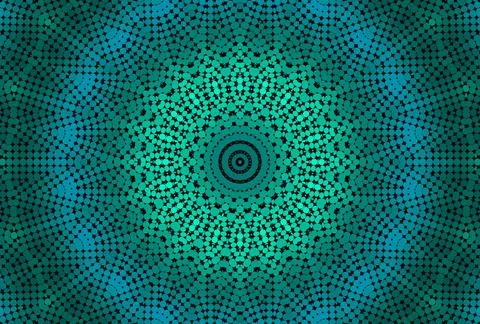 Radial dotted pattern Abstract green background with radial dotted pattern... Stock Photos