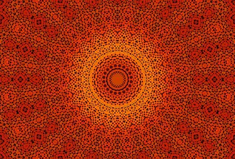 Radial dotted pattern Abstract orange background with radial dotted patter... Stock Photos