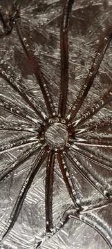 Radial Embossed Glass Surface Stockfoto's