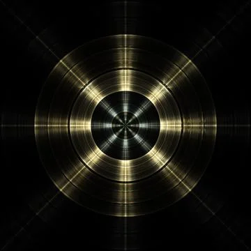 Radial Engine Abstract Fractal Design Stock Illustration