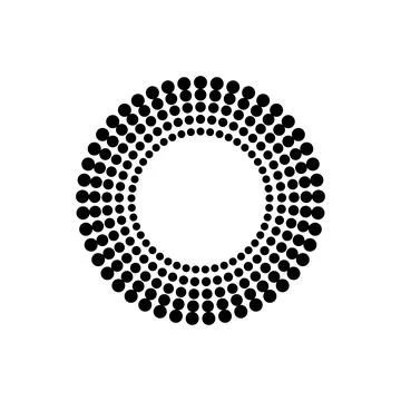 Radial equalizer sound waves abstract graphic element Ilustración de archivo