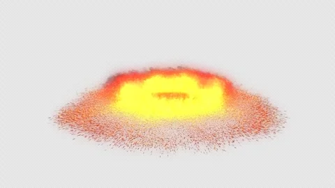 Radial Explosion with Particles 動画素材 261404246