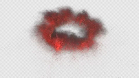 Radial Explosion with Particles 動画素材 261404853