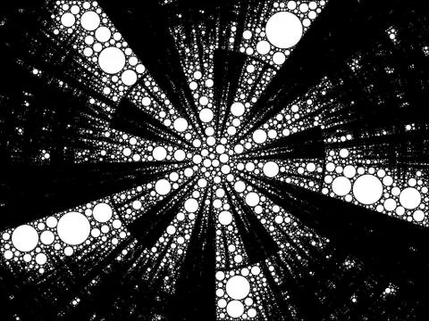 Radial Fractal pattern Illustrazione stock