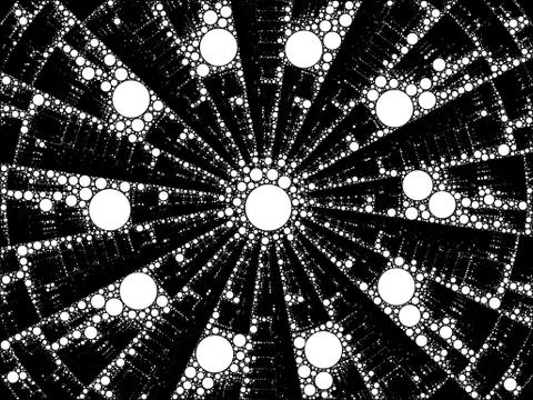 Radial Fractal pattern 库存插图