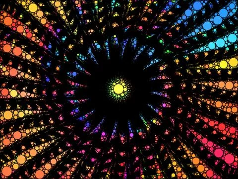 Radial Fractal pattern 스톡 일러스트