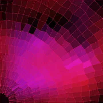 Radial gradient mosaic - vector illustration Stock Illustration