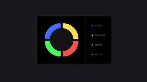 Radial Graph Stock Illustration