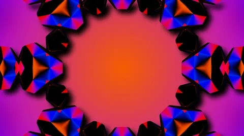Radial hole kaleida Video stock 18165017