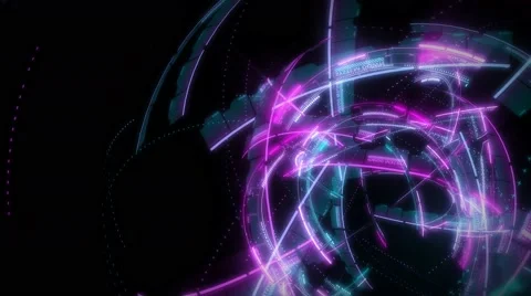 Radial HUD Live VJ Loop Animation Graphics 스톡 동영상 56452173