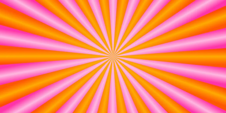 Radial Light Rays and Vibrant Gradient Pattern 스톡 일러스트