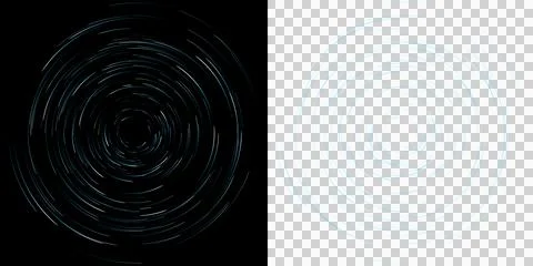 Radial Light Trail Circular Ring with Swirling Glowing Motion Abstract Backgroun Stock Illustration