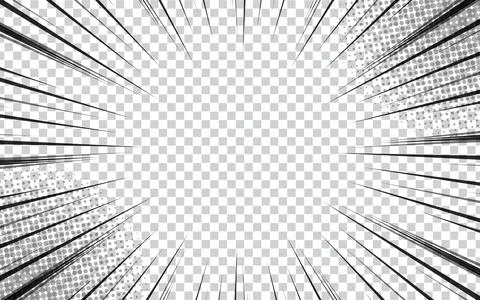 Radial line background for comic books. Manga speed frames, superhero actio.. Stock Illustration