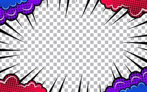 Radial line background for comic books. Manga speed frames, superhero actio.. イラスト素材