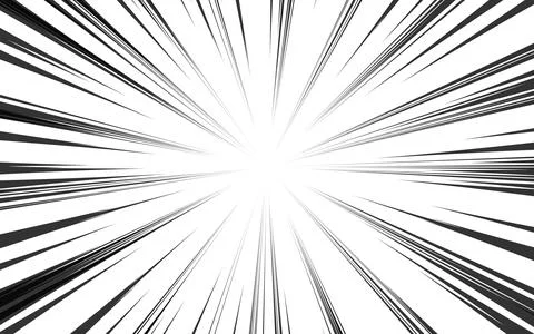 Radial line background for comic books. Manga speed frames, superhero actio.. Stock Illustration
