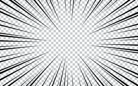 Radial lines background for comic book. Manga speed frame, superhero action.. 스톡 일러스트