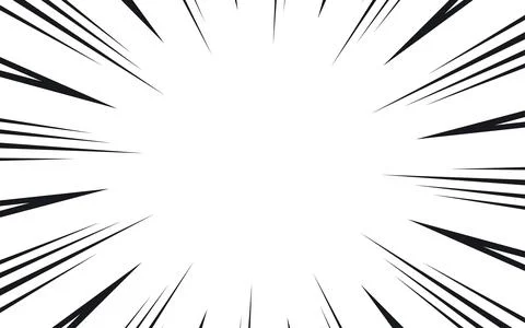 Radial lines background for comic books. Manga speed frame, explosion backg.. Stock Illustration