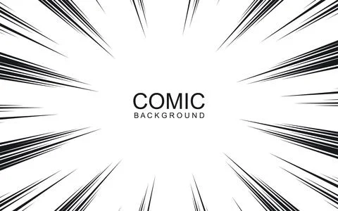 Radial lines background for comic books. Manga speed frame, explosion backg.. 스톡 일러스트