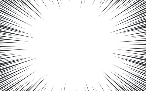 Radial lines background for comic books. Manga speed frame, explosion backg.. Stock Illustration