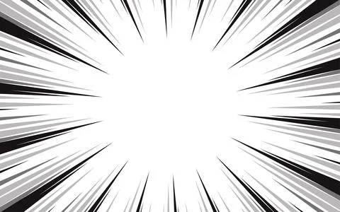 Radial lines background for comic books. Stock Illustration